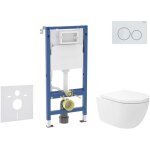 Geberit duofix - set de bti - support, cuvette oudee vortex et abattant softclose, plaque de dclenchement ...