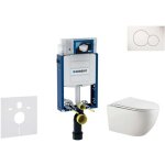 Geberit kombifix - set bti - support, cuvette gaia et abattant softclose, plaque de dclenchement sigma01, ...