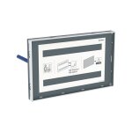 Sigma plaque de recouvrement,  fleur, avec cadre - geberit