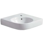 Geberit - selnova compact - lave - main d'angle 695x615 mm avec un trou pour mitigeur, blanc 501. 508. ...