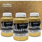 Gel paillettes - lot 3 pots gold 200 ml