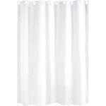 Rideau de douche � oeillets magiques blanc 180x200 cm