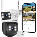 Genbolt 3g / 4g lte camra surveillance sans wifi, camra extrieure filaire double objectif avec carte ...