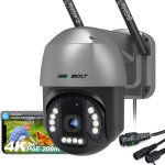 Genbolt 4k cam�ra surveillance wifi ext�rieure, 2. 4&5ghz 8mp cam�ra ip avec d�tection humaine / v�hicule ...