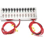 Generic panneau d'interrupteur � bascule � 12 gangs, panneau de commutateur de montage de tableau de ...