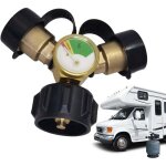 G�n�rique diviseur de propane - raccord double pour bouteille de gaz avec manom�tre, pi�ces de rechange ...