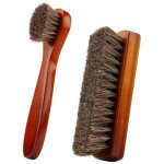 G�n�rique kit de nettoyage pour chaussures en cuir, 2 brosses, accessoires d'entretien pour chaussures ...
