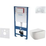 Genesis - set bti - support, cuvette gaia, abattant softclose et plaque de dclenchement gemini ii, ...