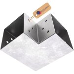 Gezu impex connecteur de poteau galvanis� � chaud 71 x 71 mm attache poteaux pour charpente support pergola ...