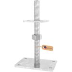 Gezu impex support de poteau galvanis� � chaud 100 x 100 mm 50 - 480 mmhauteur reglable platine bois ...