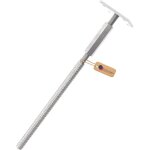 Support de poteau galvanis� � chaud 110 x 100 mm ? hauteur r�glable avec platine bois ? pied de poteaux ...