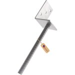 Gezu impex support de poteau l galvanis� � chaud 70 mm ancre platine bois pied poteaux cl�ture