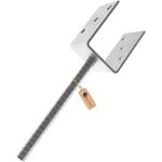 Gezu impex support de poteau u galvanis� � chaud 91 x 300 mm ancre platine bois pied poteaux cl�ture