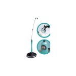 Douche de jardin solaire sunny style gf bleu clair avec mitigeur eau chaude / froide et base / re'servoir ...