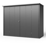 Gfp primeyard armoire de jardin en m�tal 228x84x181 cm abris de jardin avec porte d'armoire anthracite, ...