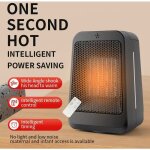 S - giant - chauffage d'appoint, radiateur electrique 1500w, mini chauffage soufflant ceramique, 2 modes ...
