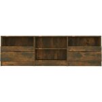 S - giant - meubles tv, aspect bois, meuble bas  poser sur le sol, grand espace de rangement, style ...
