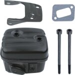 Pot d'chappement pour husqvarna 346xp 340 345 351 353 trononneuse, silencieux d'chappement pices ...