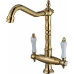 S - giant - robinet de cuisine dor vintage, robinet de cuisine rotatif  360, robinet d'vier  deux ...