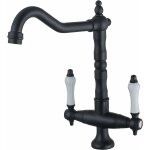S - giant - robinet de cuisine noir rétro - mitigeur de cuisine à deux poignées - pivotant à 360 ° - ... S - giant - robinet de cuisine noir rétro - mitigeur de cuisine à deux poignées - pivotant à 360 ° - ...