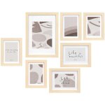 Cadres photo muraux mural, 7 cadres de diff�rentes tailles.