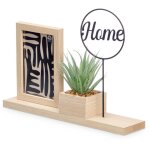 Gift decor - cadre photo sur pied avec plante home, 33 x 24 x 7 cm