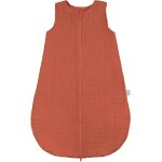 Gigoteuse ete en gaze, leg�re, tog 1, sans manches - turbulette legere en 100% coton respirant - (terracotta, ...