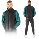 Gilet chauffant usb noir pour femme / homme, veste matelass�e sans manches, taille l