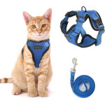 Gilet harnais et laisse chaton respirant - réglable et souple promenade extérieur sécurité Gilet harnais et laisse chaton respirant - réglable et souple promenade extérieur sécurité