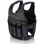 Gilet lest� oxford noir ajustable 50 kg pour femme (60x42 cm) - r�sistant et confortable pour entra�nement ...