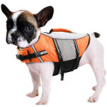 Gilet sauvetage chien l�ger r�fl�chissant, poign�e et boucle remorquage