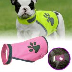 Gilet de scurit pour chien haute visibilit, taille s, rose fluo ? gilet avec lments rflchissants ...