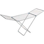 Gimi 1049590000000 tendoir � linge sur pieds en acier inoxydable et aluminium avec 20 m d'�tendage
