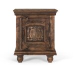 Giner y colomer - table de chevet en bois de manguier massif avec une finition rustique Giner y colomer - table de chevet en bois de manguier massif avec une finition rustique