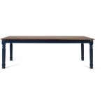 Giner y colomer - table  manger avec plateau rectangulaire en bois de manguier 210 cm