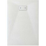 Giorgy - receveur de douche smc en fibre de verre effet pierre avec bonde inclus h. 2, 6 cm 80 x 180 ...