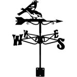 Girouette artistique crative en mtal, deux oiseaux, pour jardin, maison, abris de jardin, clture, ...