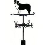 Girouette d�corative border collie pour toit de ferme, d�coration int�rieure et ext�rieure