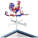 Girouette de jardin de ferme, girouette à vent en forme de coq, girouette en métal, décorations de jardin ... Girouette de jardin de ferme, girouette à vent en forme de coq, girouette en métal, décorations de jardin ...