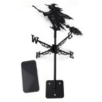 Girouette en m�tal, girouette en acier inoxydable durable, carillon �olien en m�tal pour d�coration ext�rieure ...