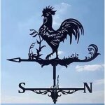 Girouette en metal - motif coq - stock france / expedition rapide - csparkv Girouette en metal - motif coq - stock france / expedition rapide - csparkv