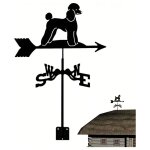 Girouette vip en m�tal, style vintage, creuse, noire, indicateur de direction du vent, pour toit de jardin, ...