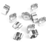 Lot de 10 colliers de serrage à deux oreilles galvanisés en fer zingué 523 mm pour tube de tuyau d'essence ... Lot de 10 colliers de serrage à deux oreilles galvanisés en fer zingué 523 mm pour tube de tuyau d'essence ...