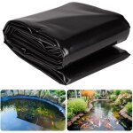 Bche pour tang en pvc, robuste noire bche de bassin 4m x 6m, bche liner pour bassin flexible durable ...