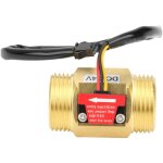 Gistuch - capteur de dbit d'eau g1', dbitmtre de capteur  effet hall en laiton  filetage mle 250l ...