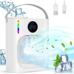 Gistuch climatiseur mobile, climatiseur portable silencieux 900ml, 4 en 1 refroidisseur d'air, usb mini ...