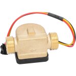 Compteur de capteur de dbit d'eau mle g1 / 2in dbitmtre hall en laiton dc 3 - 24v pour chauffe - eau ...