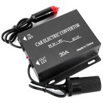 Gistuch - convertisseur d'alimentation de voiture 20a, transformateur abaisseur 24v � 12v, type allume ...