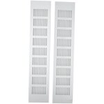 Grille de ventilation rectangulaire en alliage d'aluminium, 2 pices, plaque de ventilation pour armoire ...