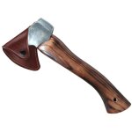 Gistuch - housse de hache en cuir, gaine de hache en cuir durable avec bouton pression, installation ...